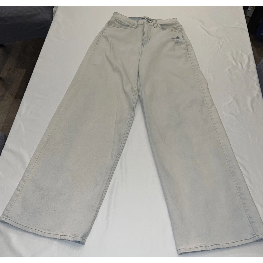 SO Good For Life~ Size 1/25W~Wide Leg High Rise Light Wash Jeans